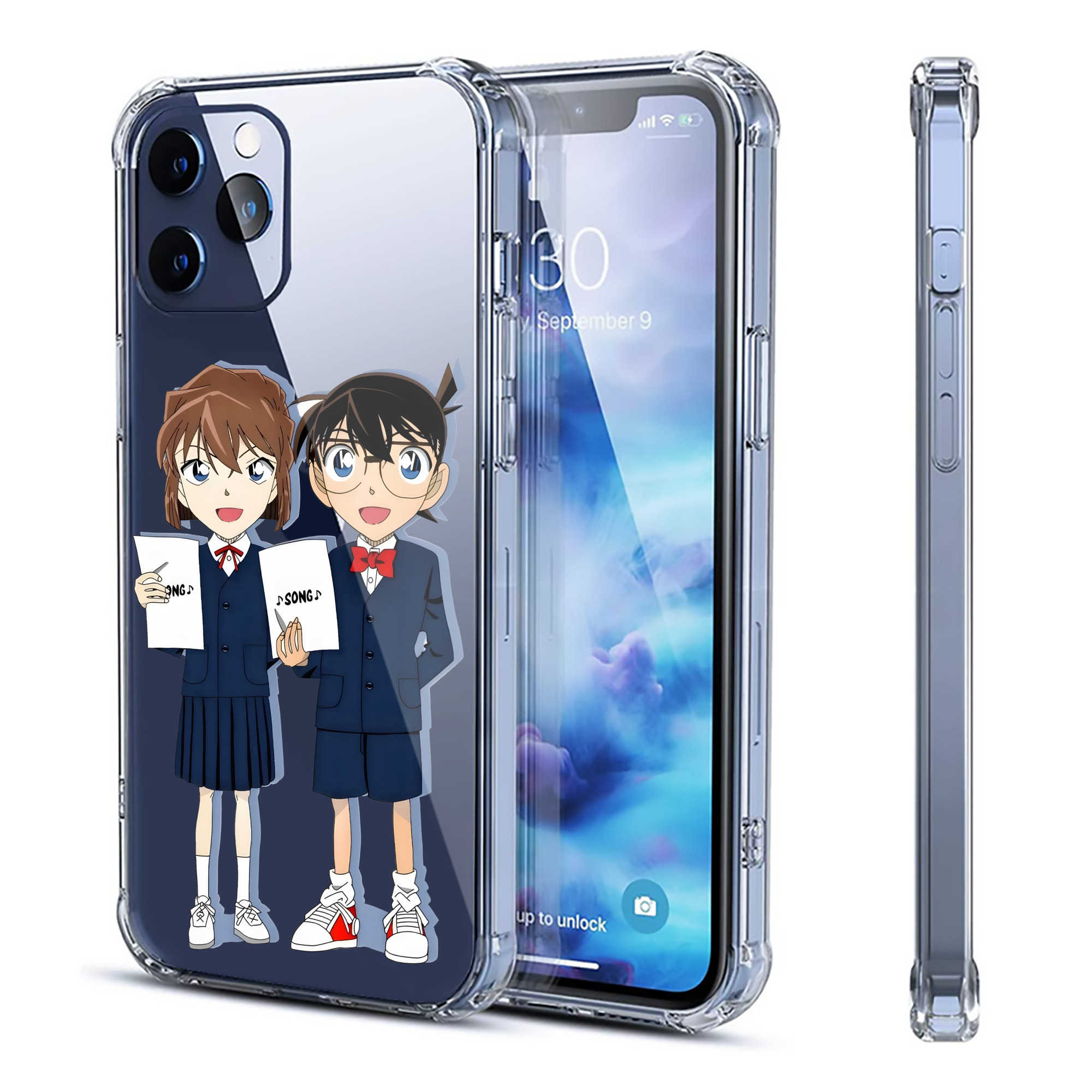 （画像用） 名探偵コナン 灰原 哀 はいばら あい Detective Conan Anita Hailey、Vi Graythorn Haibara Ai 【iPhone 12シリーズ対応】透明スマホケース（クリアソフトケース）